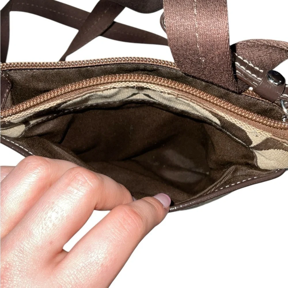 Coach Brown and Tan Crossbody Bag